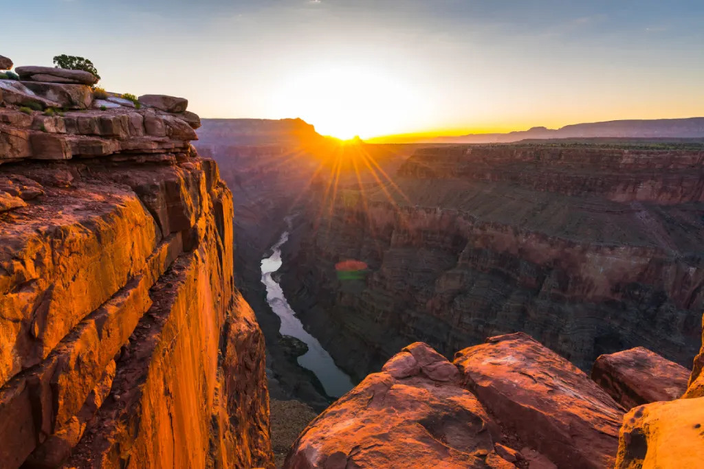 Hike through the Grand Canyon.