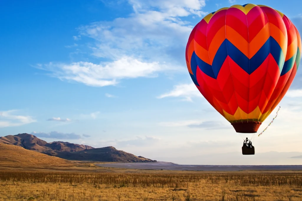 Hot Air Ballon Ride over the panoramic views.