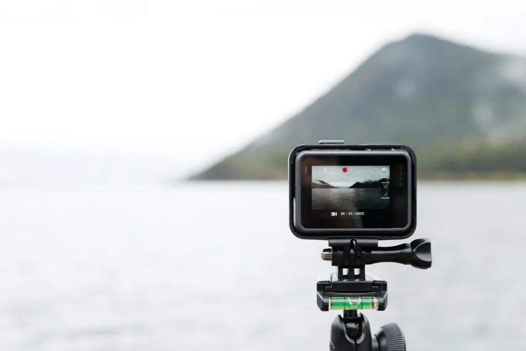 Capture adventures with an action camera.